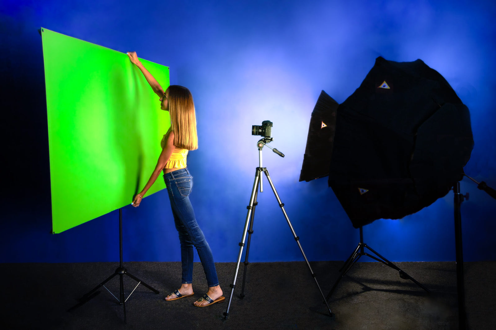 Green Screen, chromakey backdrop, zoom meetings