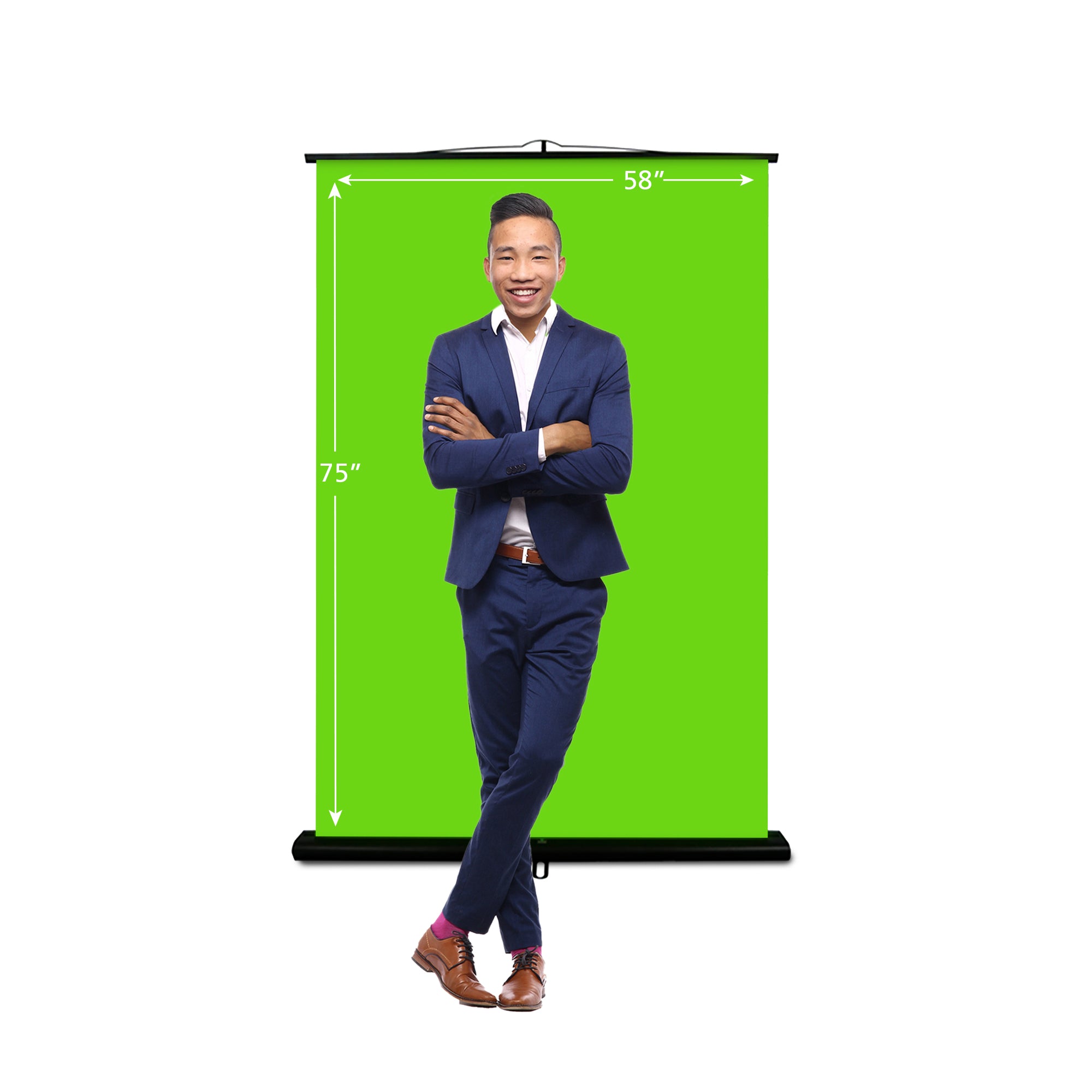 Creator 95-inch Collapsible Retractable Green Screen | Valera Creator 95-inch Collapsible Retractable Green Screen | Valera