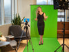 Valera Creator 95 Inch Portable, Collapsible Green Screen with Floor Mount Kit